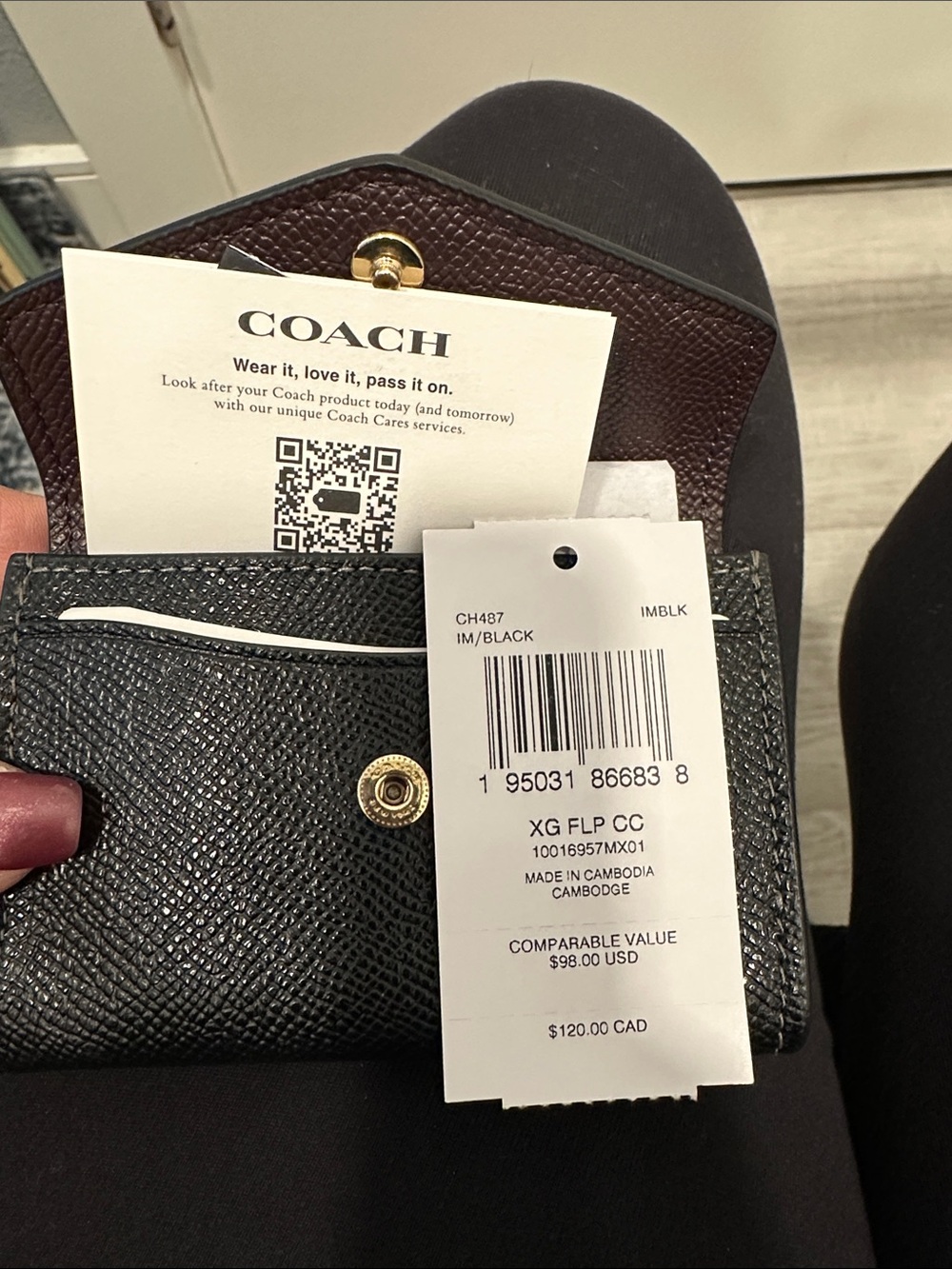 Coach Women's Flap Card Case - Picture 2 of 7